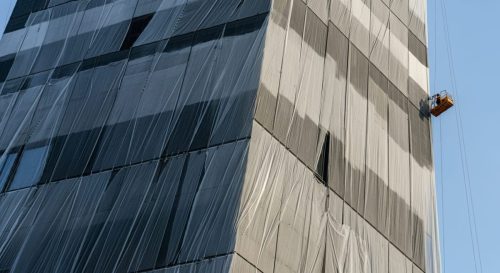 Curtain Wall Spraying